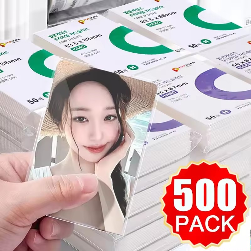 Popcorn - 500 шт. корейских прозрачных защитных чехлов