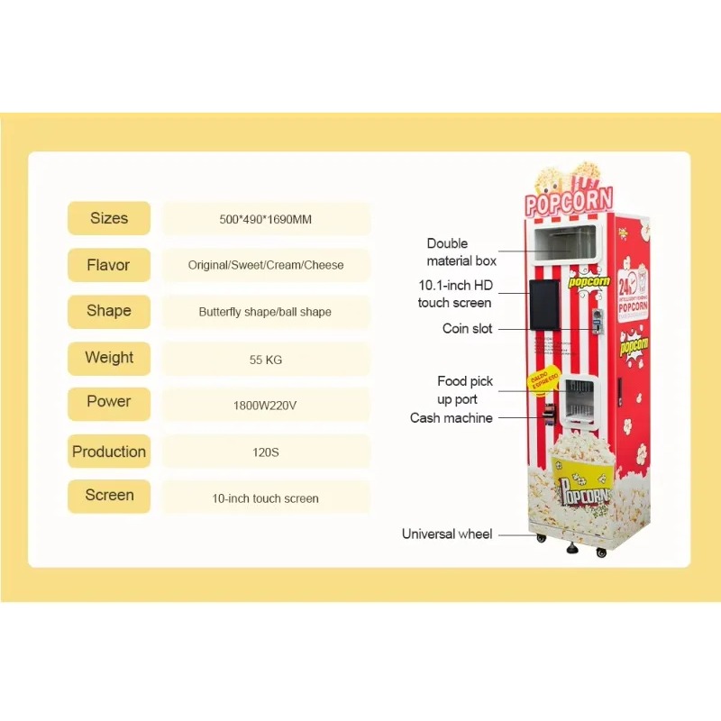 Новая автоматическая машина дл – обзор и цена Popcorn